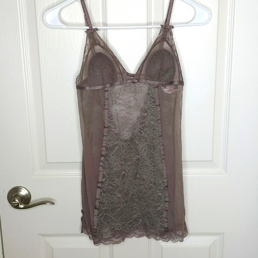 Victoria's Secret Very Sexy Lace Gray Cami Small